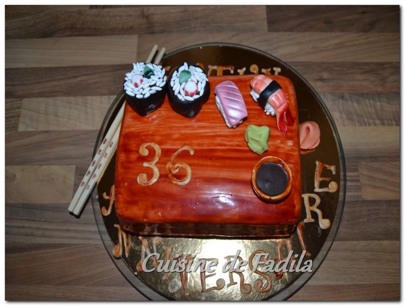 Gâteau Sushis ( Sushi cake) cuisine de Fadila