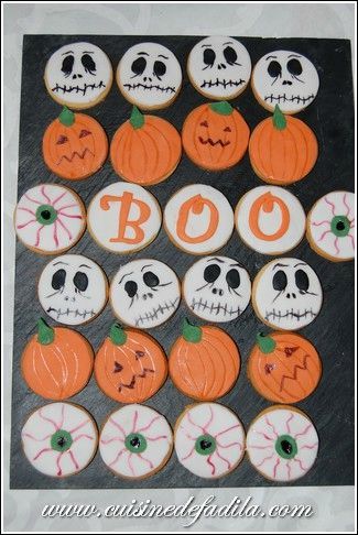 Biscuits d&rsquo;Halloween version 2 (Halloween Sugar Cookies)
