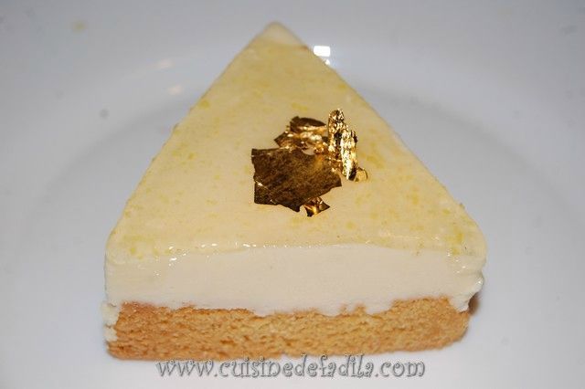 Entremets citron fraise sur sablé breton Entremets citron fraise sur sablé breton
