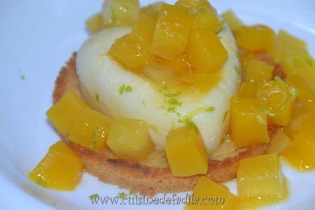 Cheesecake fruit de la passion mangue de Christophe Michalak