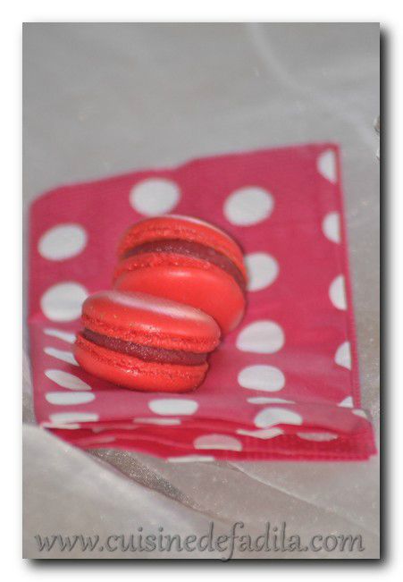macaron à la framboise