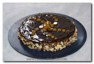 Gâteau de crêpes au chocolat et à la clémentine curd