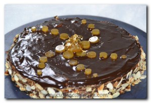 Gâteau de crêpes au chocolat et à la clémentine curd