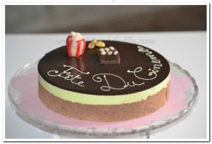 entremets chocolat pistache