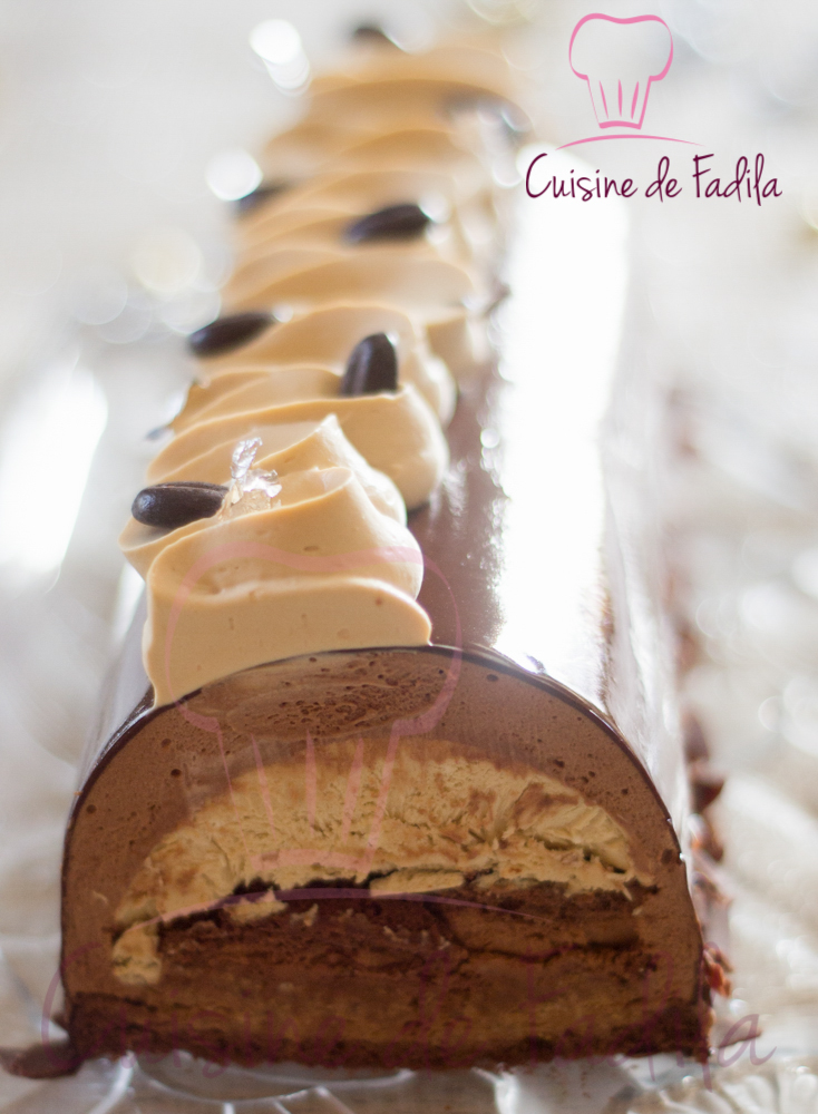 Bûche chocolat café