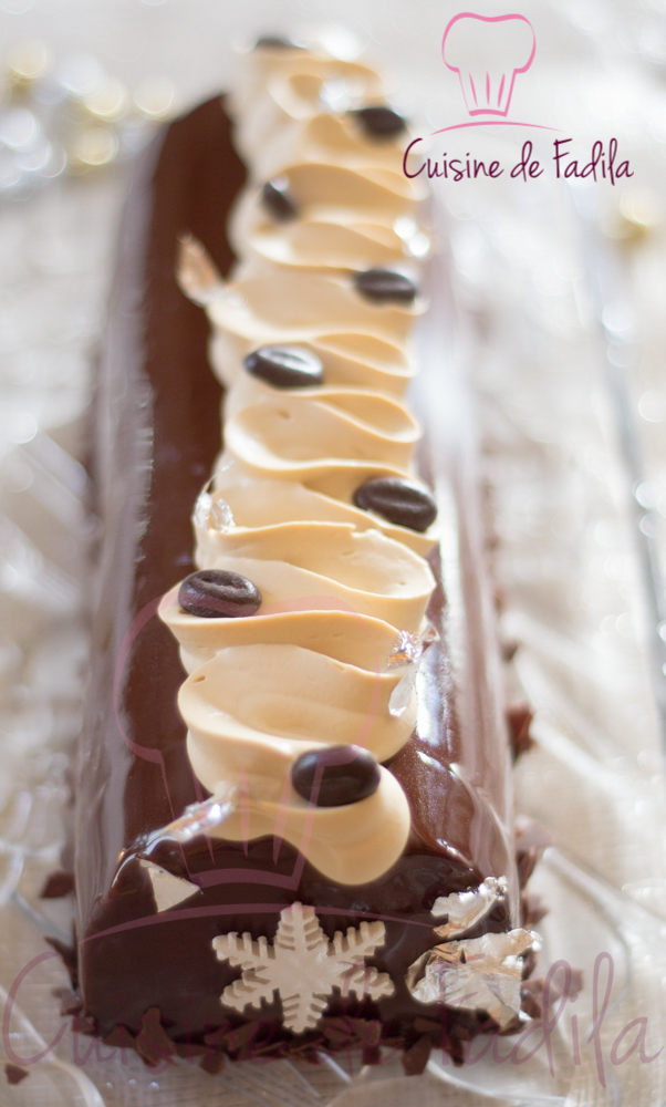 Bûche chocolat café