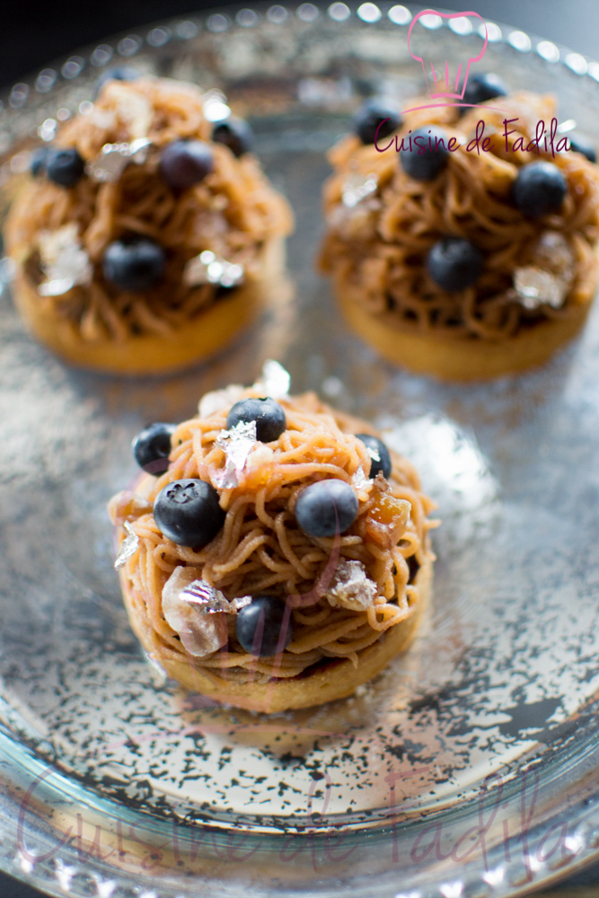 Tartelette mont blanc