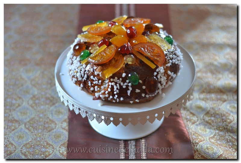 Couronne des rois aux fruits confits