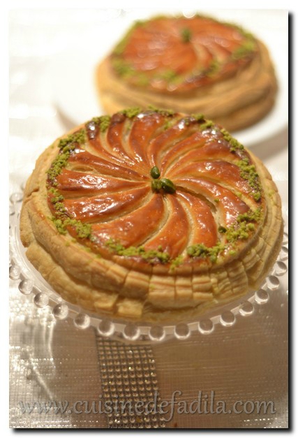 Galette des rois pistache abricot