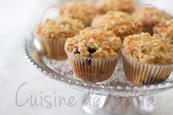 muffins myrtilles streusel
