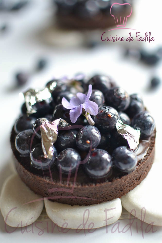 tartelette chocolat bleuet