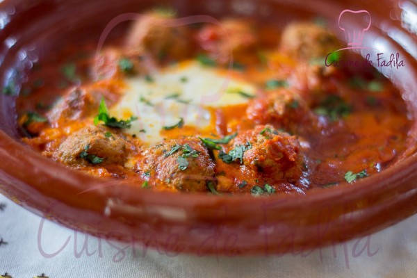 Tajine de kefta aux oeufs