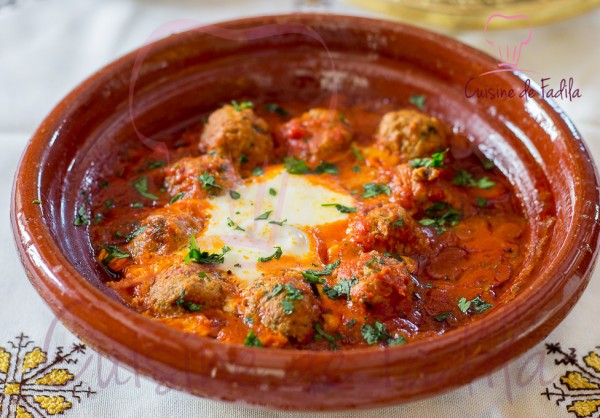 Tajine de kefta aux oeufs