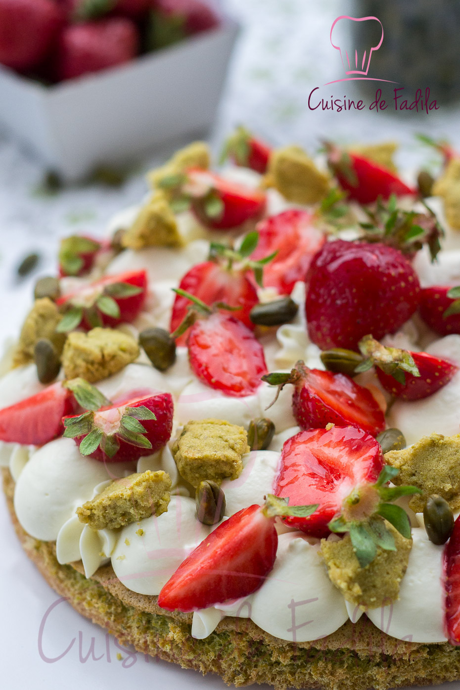 Fantastik pistache yuzu et fraise
