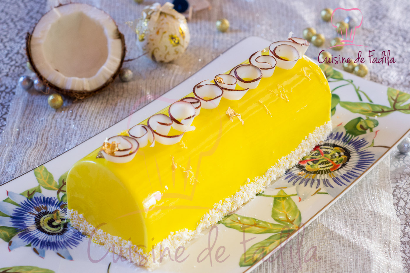 bûche citron coco