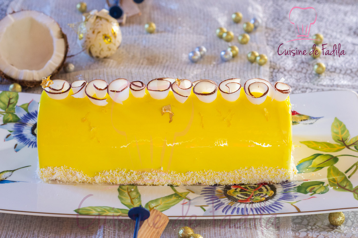 bûche citron coco