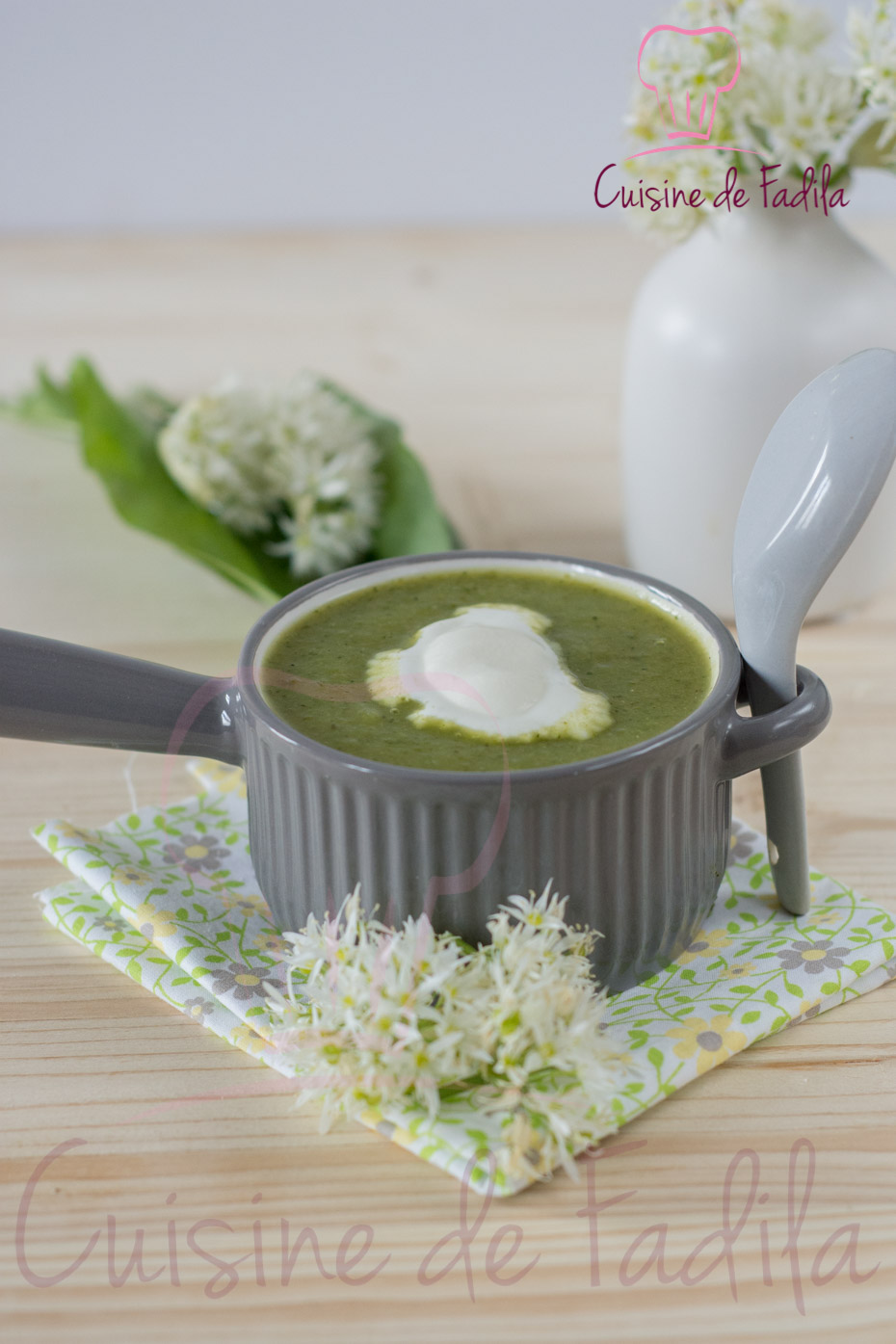 soupe de courgettes à l'ail des ours