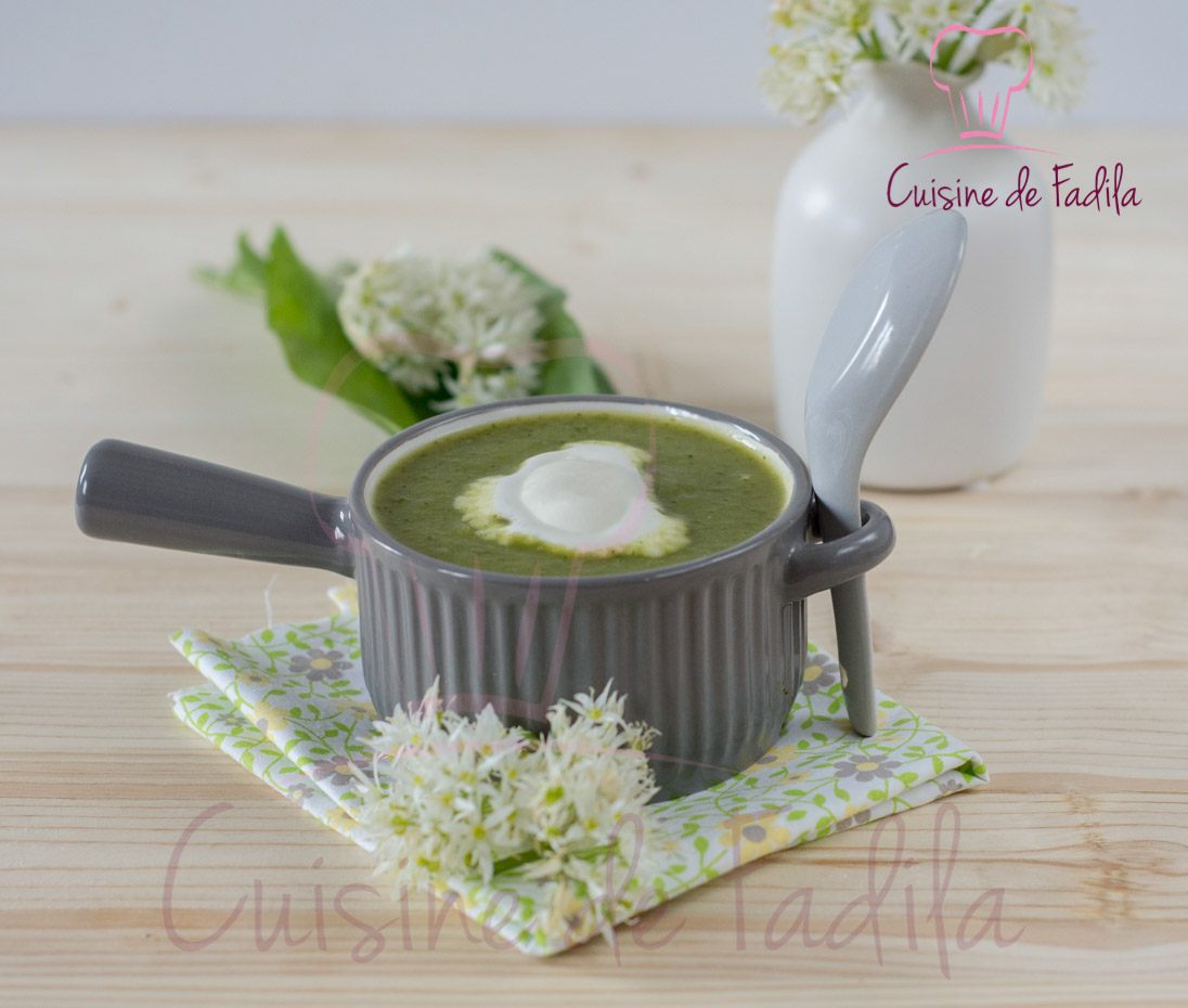 soupe de courgettes à l'ail des ours