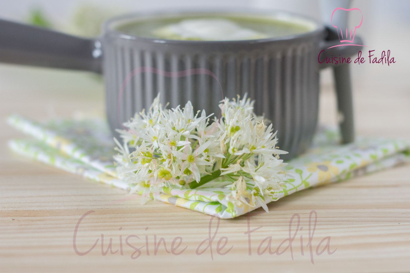 soupe de courgettes à l'ail des ours