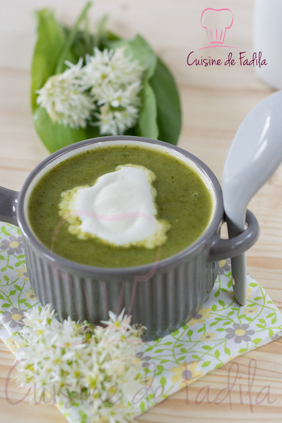 soupe de courgettes à l'ail des ours