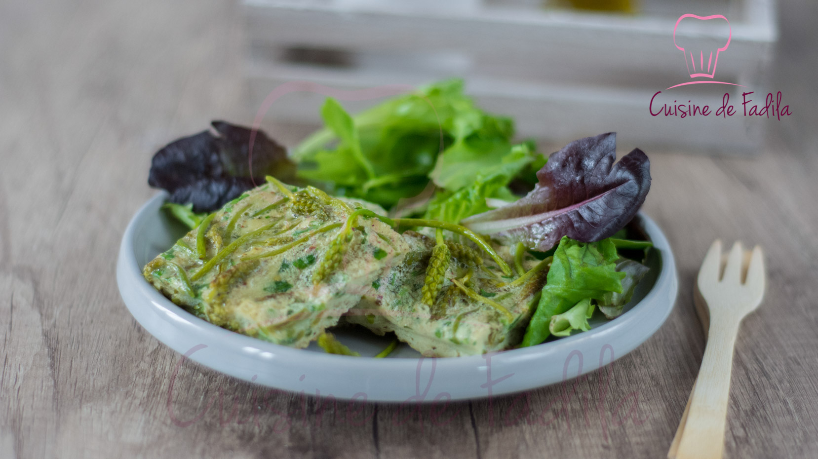 Omelette aux asperges des bois