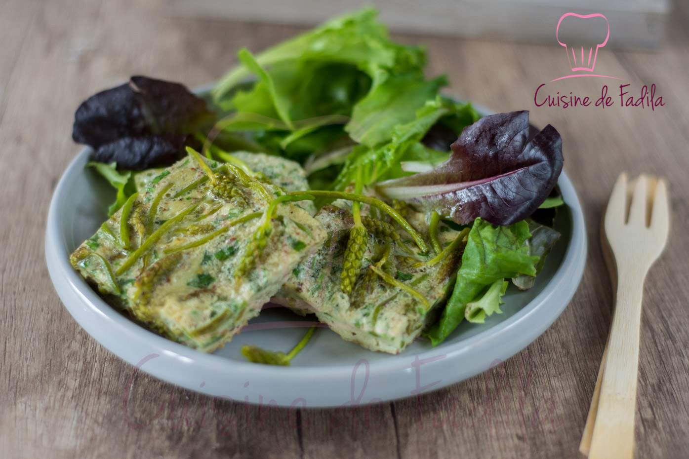 Omelette aux asperges des bois
