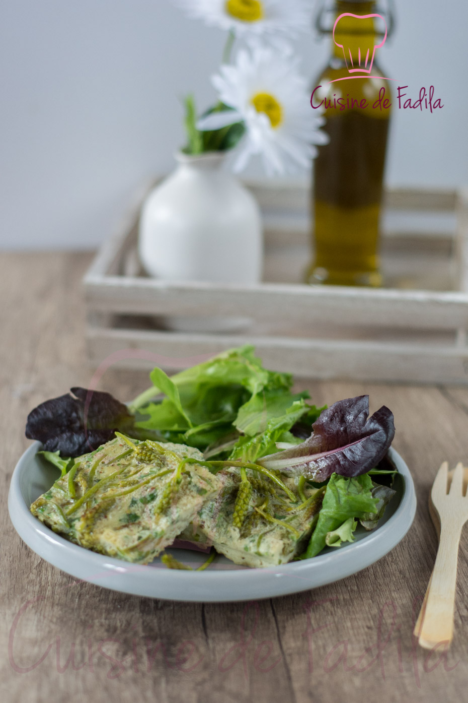 Omelette aux asperges des bois
