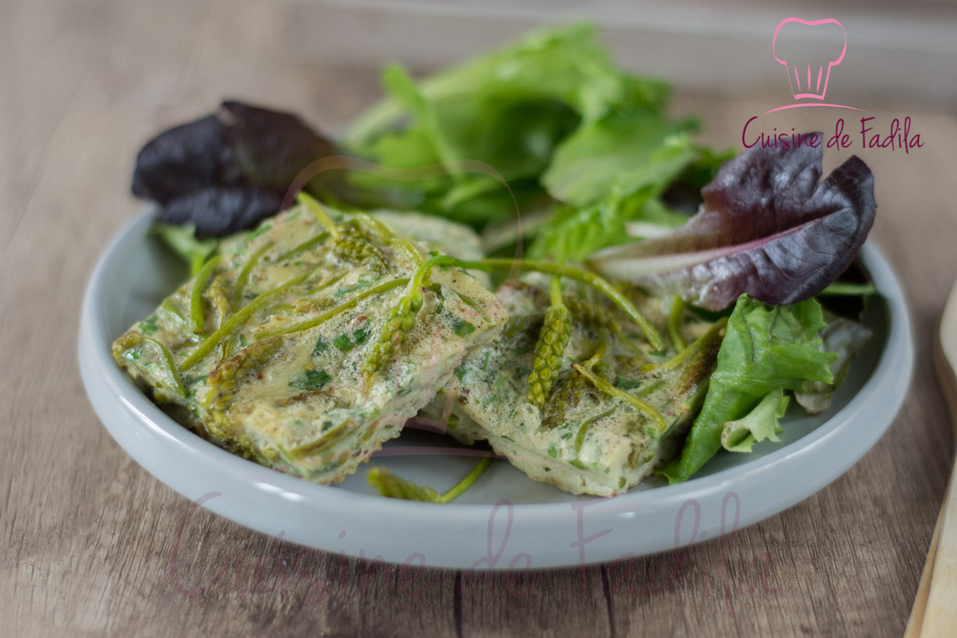 Omelette aux asperges des bois