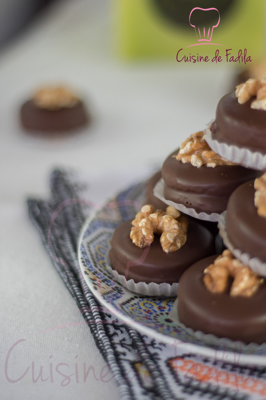 sablés aux noix et au chocolat