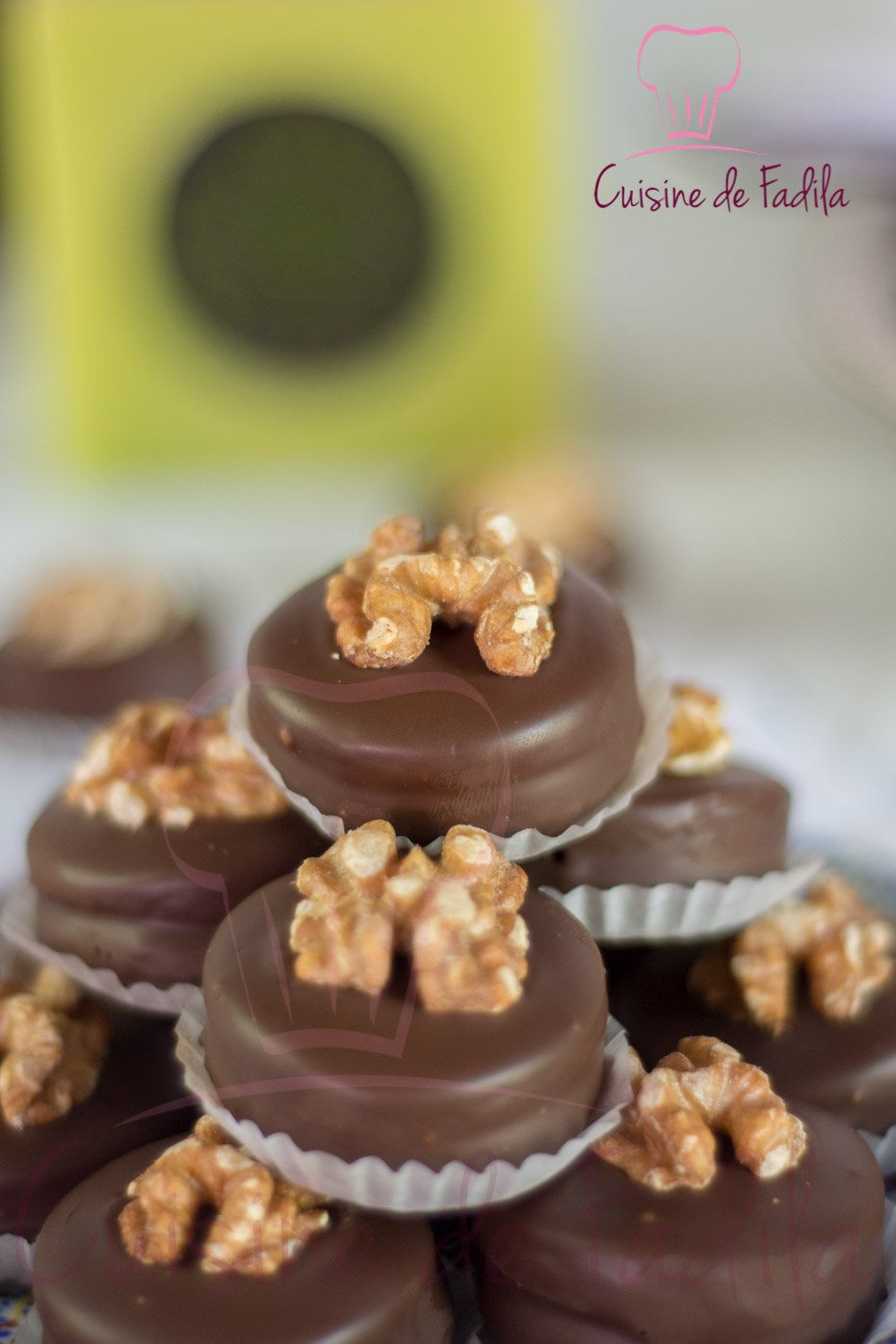 sablés aux noix et au chocolat