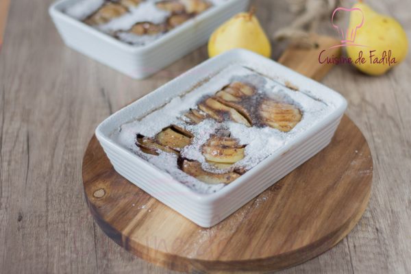 clafoutis poires chocolat