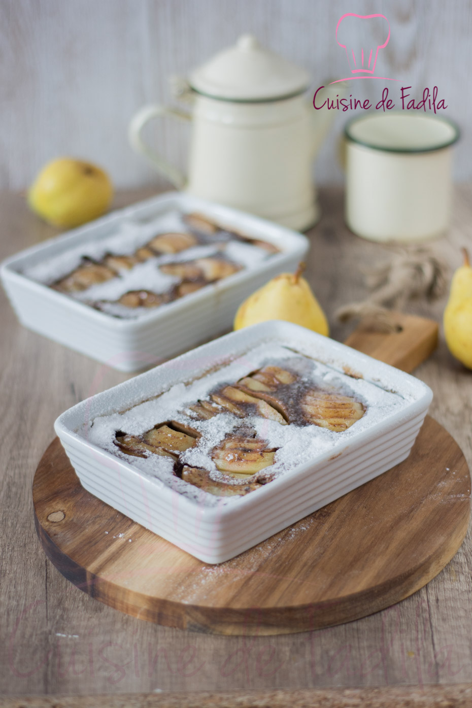 clafoutis poires chocolat