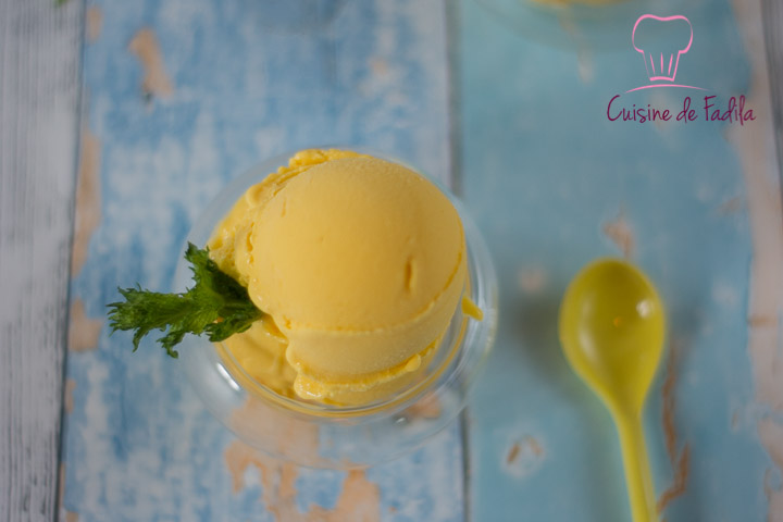 frozen yogurt à la mangue