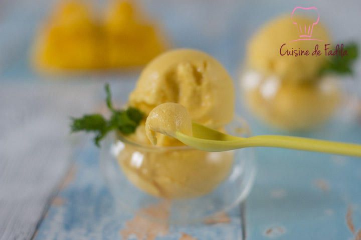 frozen yogurt à la mangue