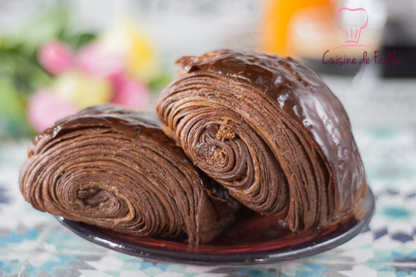 Pains au chocolat au cacao