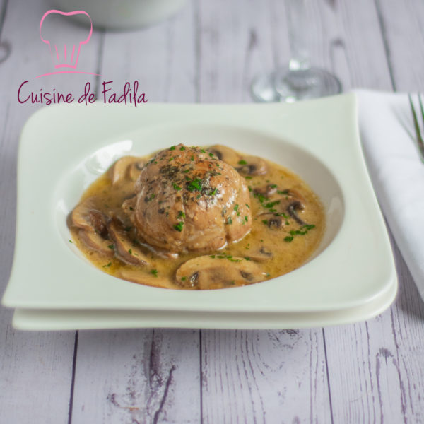 Paupiettes de veau aux champignons