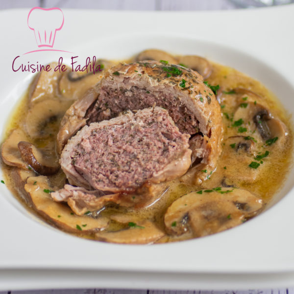 Paupiettes de veau aux champignons