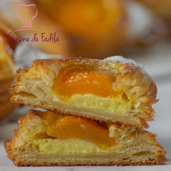 carrés feuilletés aux abricots