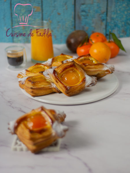 carrés feuilletés aux abricots