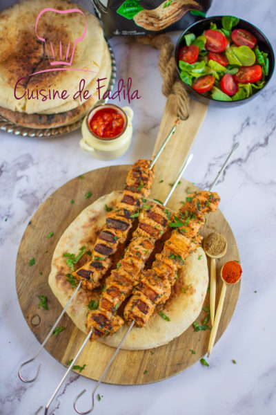 Brochettes de poulet