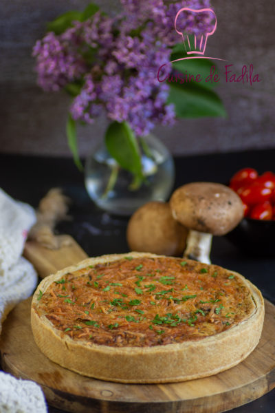 quiche poulet champignons