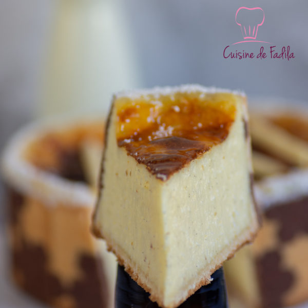 Flan pâtissier chocolat blanc coco