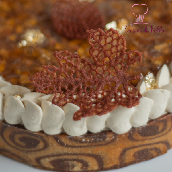 Tarte crème d'amandes tatin