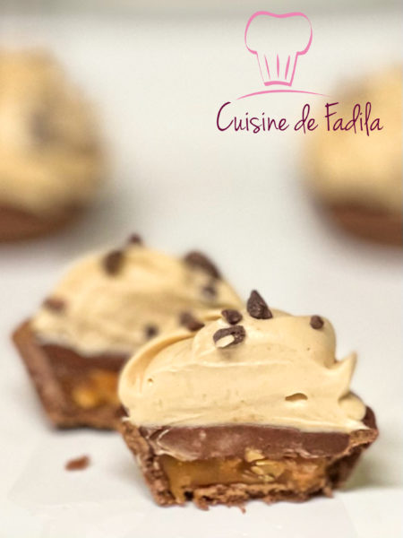 tartelettes cacahuètes caramel et chocolat